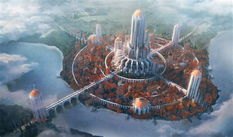 fantasy city, fantasy art, artwork, HD Wallpaper | Rare Gallery