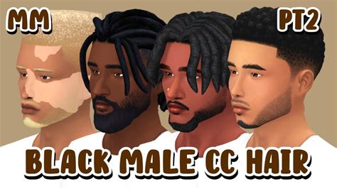 Black Male Hair Haul - Maxis Match // LINKS INCLUDED// The Sims 4 !! - YouTube