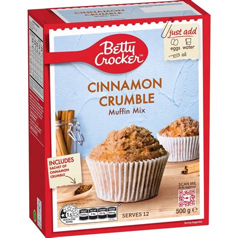 Betty Crocker Cinnamon Crumble Muffin Mix Muffin Mix 500g | Woolworths