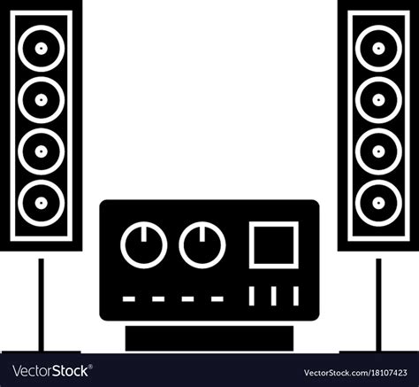 Stereo sound hi-fi system icon Royalty Free Vector Image