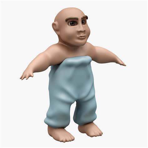 humanoid 3D model Child 001 RIGGED T POSE | CGTrader