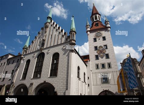 Munich: Old Town Hall Stock Photo - Alamy