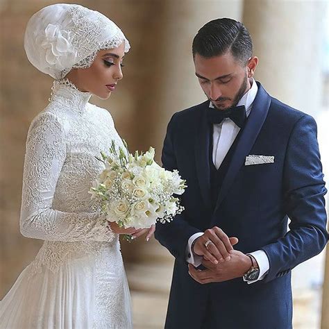 30 sublimes mariées portant le hijab le jour de leur noce (page 2) | muslim | Robes de mariage ...