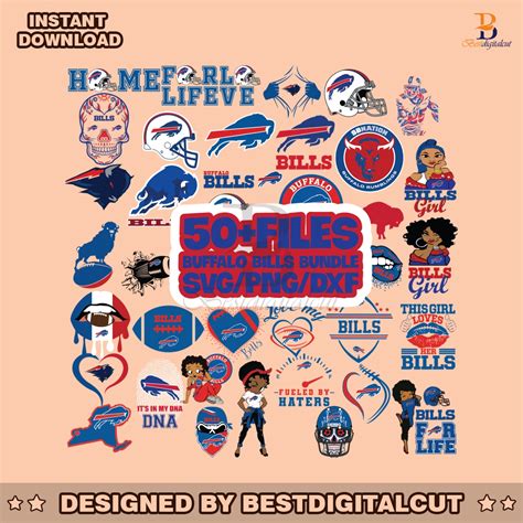 Buffalo Bills SVG NFL Team SVG Bundle Instant Download » BestDigitalCut
