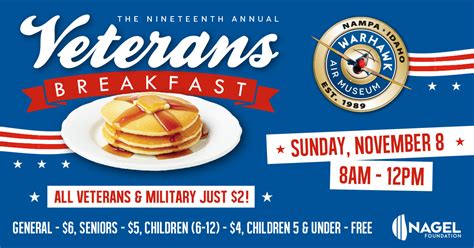 Veterans Breakfast 2024 | Warhawk Air Museum