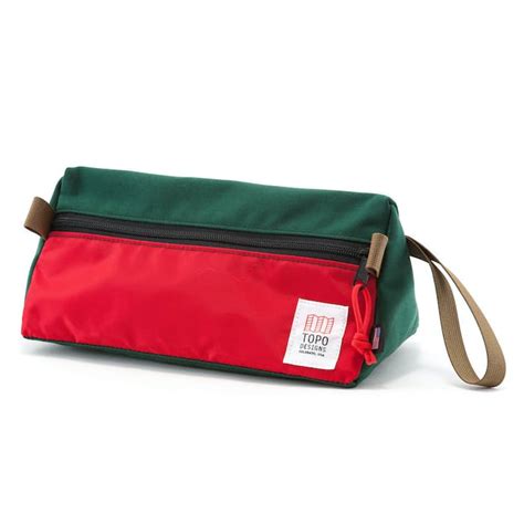 Topo Designs Dopp Kit - Forest/Red | Bags | Huckberry