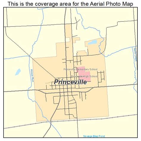 Aerial Photography Map of Princeville, IL Illinois