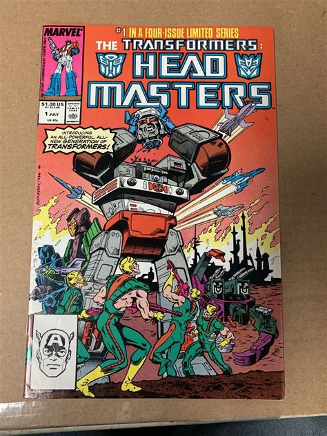 TRANSFORMERS HEADMASTERS 1 - 4 Complete Set! Marvel Comics 1 2 3 4 ...