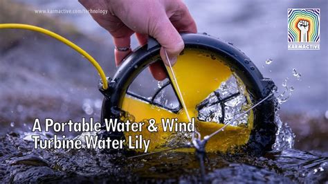 A Portable Water & Wind Turbine - Water Lily - YouTube