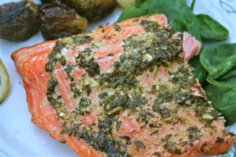 Grilled Steelhead Trout with Mint-Basil Marinade on BakeSpace.com