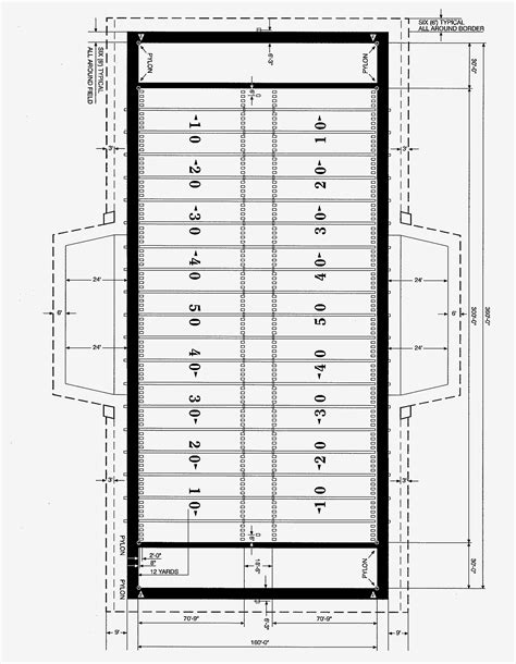 Nfl Football Field Dimensions Diagram