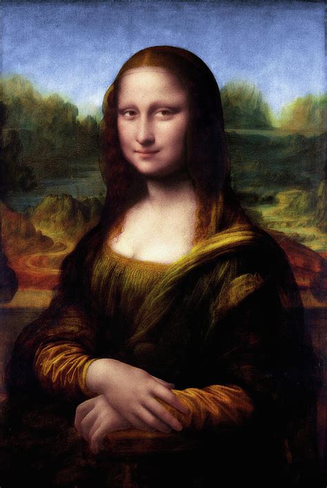 Mona Lisa The Portrait of Lisa Gherardini by Leonardo da Vinci Painting ...