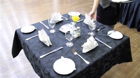 TABLE SET UP (F&B Service) - YouTube