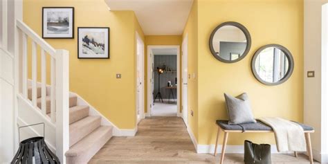 Lemon yellow hallway Yellow Hallway Paint, Yellow Painted Rooms ...