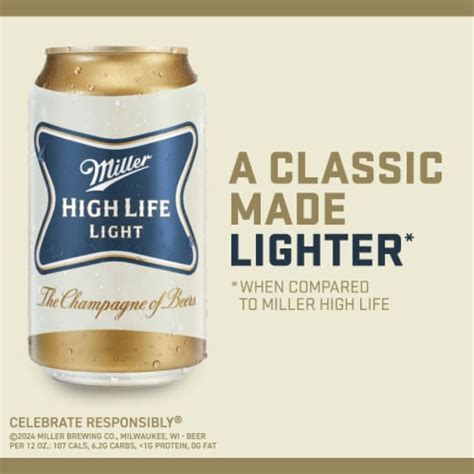 Miller High Life Light American Lager Beer, 12 bottles / 12 fl oz - Smith’s Food and Drug