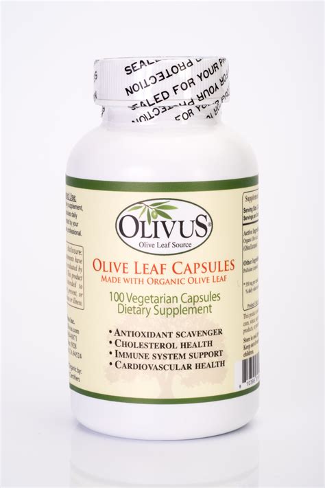 Organic Olive Leaf Capsules - 100 Ct