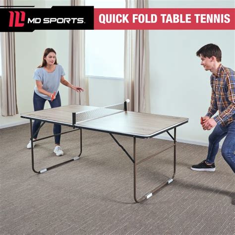 MD Sports Quick Fold Table Tennis Table - MD Sports