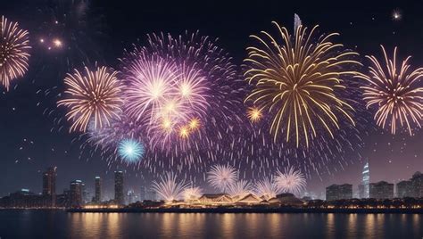 Premium AI Image | New year fireworks display