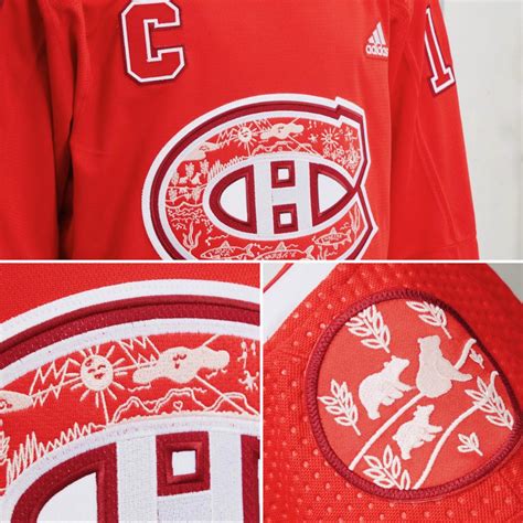 The Habs warm-up jerseys for Indigenous Celebration Night : r/Habs