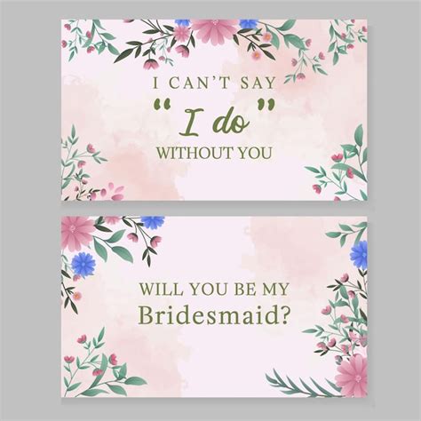 Premium Vector | Bridesmaid or groomsman invitation template