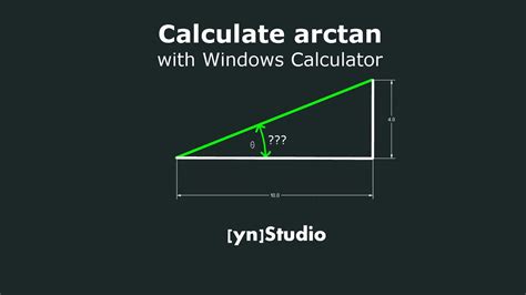 Calculate Arctan using Windows default calculator - YouTube