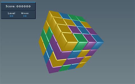 Challenge Level 4 - 4x4 box with four colors. Match 4+ cubes to get specials and use them wisely ...