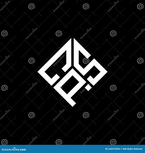 CPS Letter Logo Design on Black Background. CPS Creative Initials ...