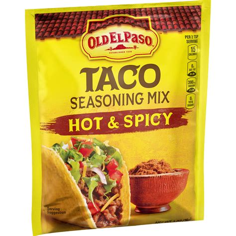 Old El Paso Hot & Spicy Taco Seasoning Mix, Original, 1 oz - Walmart.com - Walmart.com