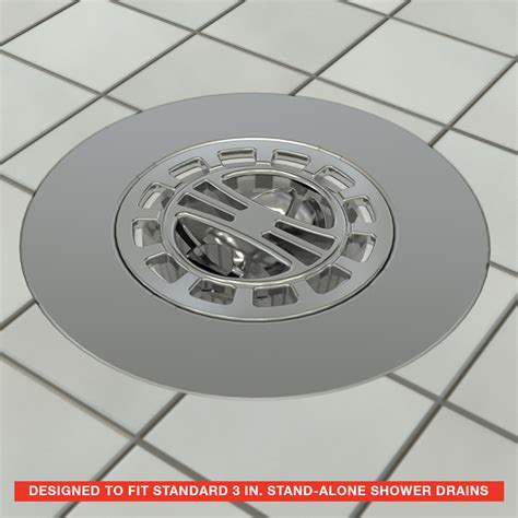 Hair Catcher Shower Drain Cover in Chrome - Danco