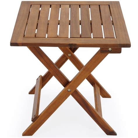 Folding Garden Table Wooden Tables Solid Wood Porch Patio Outdoor ...