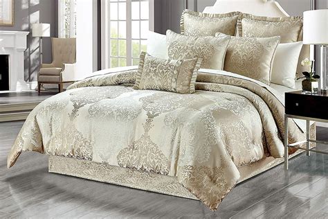 New Season Home Alexandra 6 Pieces 100% Polyester Comforter with Ultra Soft Damask Pattern All ...