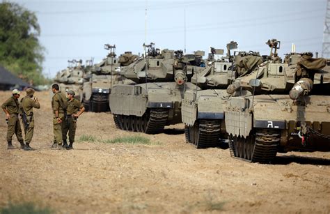 Dozens of Israeli tanks mass around Gaza ahead of Friday protests ...