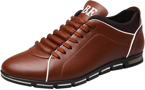 Amazon.com: Hunzed Men【Business Casual Leather Shoes】Clearance Men's Brogues Oxford Wingtip ...