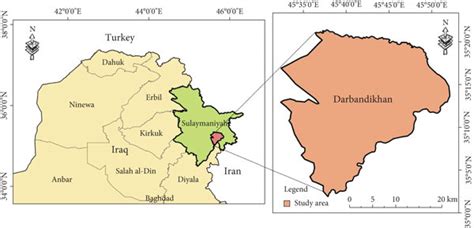 The study area (Darbandikhan City). | Download Scientific Diagram