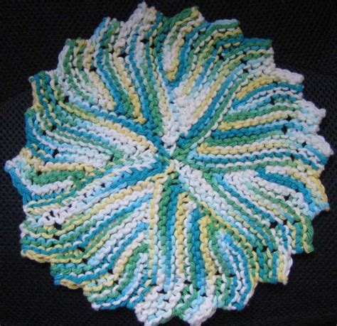 Use cotton yarn to create practical and attractive dishcloths with this basic dishcloth knitting ...