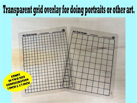 Transparent Drawing Grid Overlay - Etsy