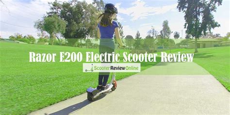 Razor E200 Electric Scooter Full Features Review - Scooter Review Online