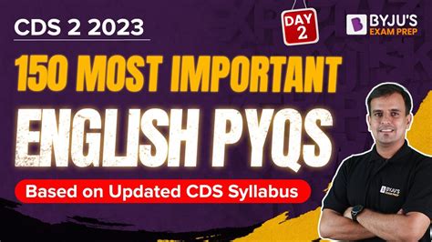 CDS 2 2023 English: 150 Most Important English PYQs for CDS 2023 Exam ...