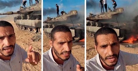 Video shows Israeli Merkava tank in flames after being destroyed by ...