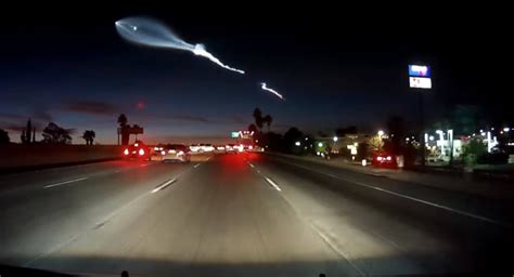 Drivers Crash As Musk’s SpaceX Rocket Lights Up LA | Carscoops