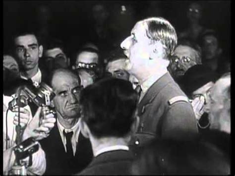 Speech of De Gaulle " Martyred Paris, but liberated Paris " (1944 ...