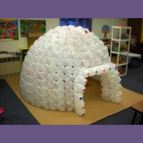 Igloos are cool. You can easily build an milk jug igloo in your ...