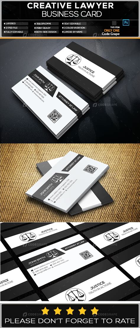 Creative Lawyer Business Card - Prints | CodeGrape