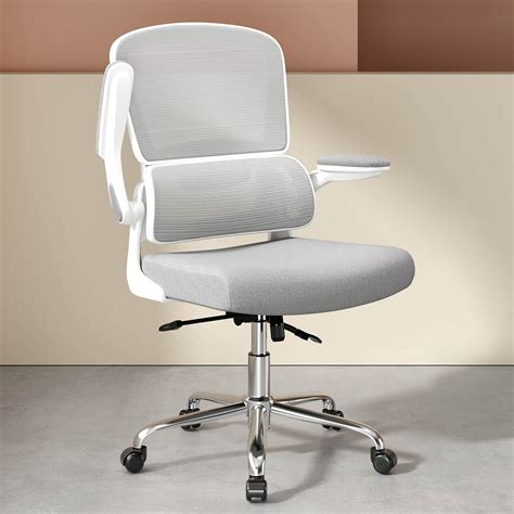 Logicfox Ergonomic Office Chair, Comfortable Office Chair with Flip-up ...