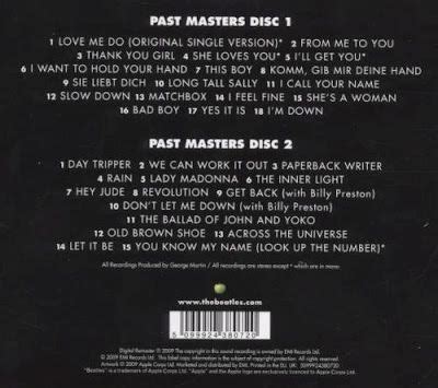 Música: 'Past Masters vol. I & II' [1988] - The Beatles