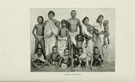 Group Photo of Mundas - Chota Nagpur 1903 - Old Indian Photos