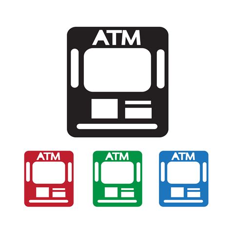 Atm Icon symbol sign 627940 Vector Art at Vecteezy