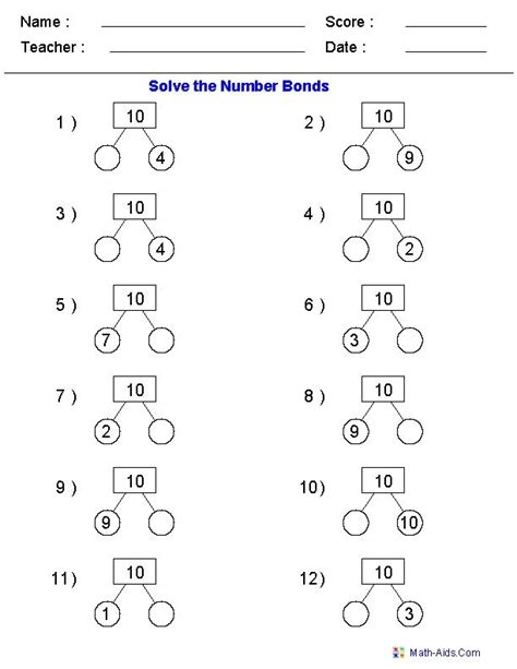 10 best images about Kindergarten Number Bonds on Pinterest ...