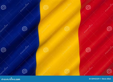 Flag of Chad stock image. Image of symbol, national, african - 50942329