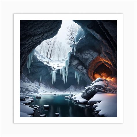 Ice Cave 2 Art Print by Expressions by JulesM - Fy